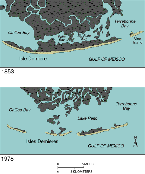 Isles Dernieres -1853 & 1978