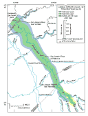 Map showing nitrate loads in the San Joaquin River