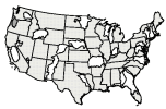 Map of 20 NAWQA study units sampled during 1992-95