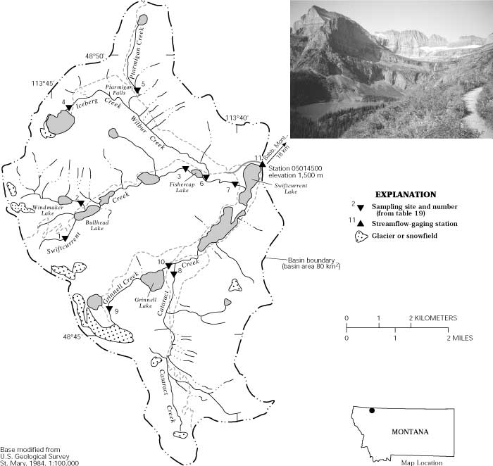 glacier national park map. in Glacier National Park,