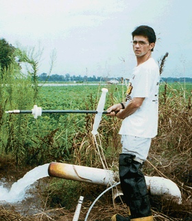 Many of the water samples collected from the alluvial aquifer were taken from irrigation wells in agricultural areas.