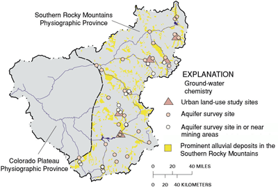 Map showing GROUND-WATER CHEMISTRY