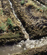 photo showing water runoff