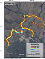 Thumbnail image showing downloadable GIS project of Weeks Bayou