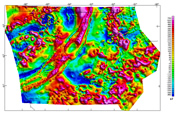 thumbnail image of Iowa magnetic anomaly map