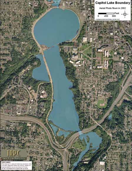 satellite image of lake