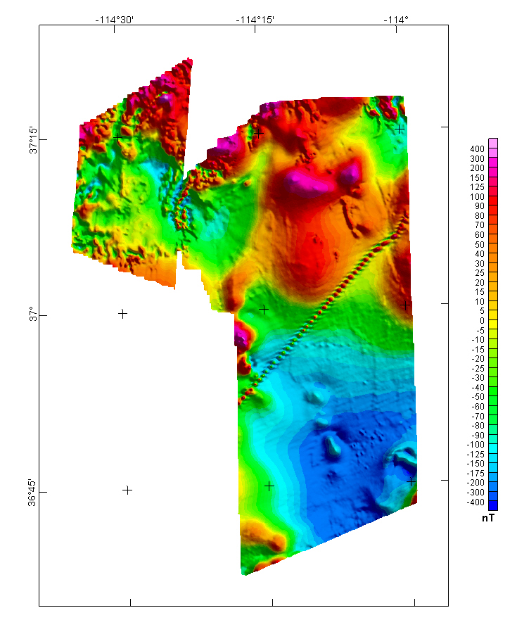 USGS Virgin Valley (4203) and Virgin Valley NW (4204) Aeromagnetic Map