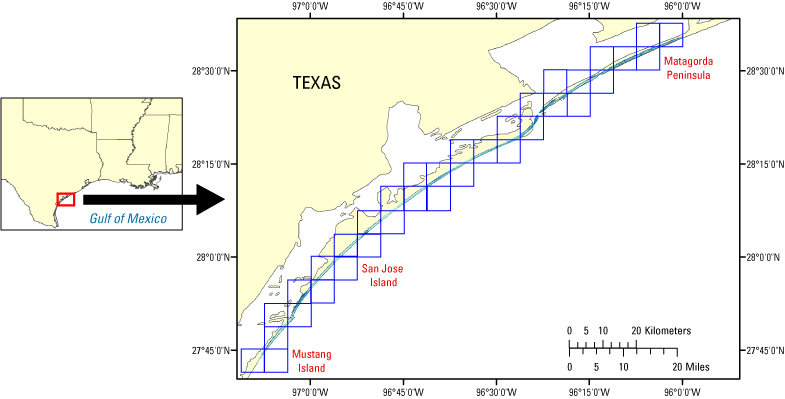 Quarter-Quad Map of Texas, UTM Zone 14
