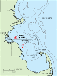 Thumbnail of map of Massachusetts Bay showing location of LT-A and LT-B..