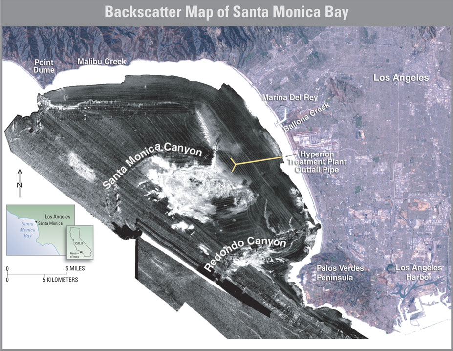 backscatter map of Santa Monica Bay