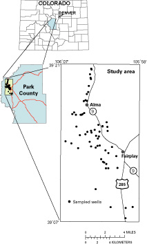 Figure 1. Map showing location of study area. 