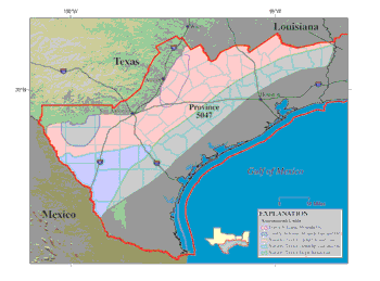 Thumbnail of Figure 1:Map of the western part of the Western Gulf Province 5047 of the Gulf Coast Region