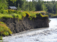 Photograph of stream erosion