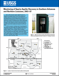 Monitoring of Sparta Aquifer Recovery in Southern Arkansas and Northern Louisiana, 2003–07
