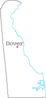 Location map of Delaware