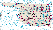 Map showing streamflow monitoring sites.