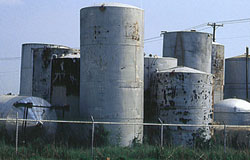Photo of tanks and pipes.