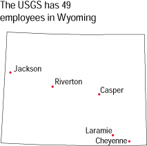 Location map of Wyoming