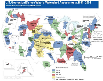 USGS Whole-Watershed Assessment map