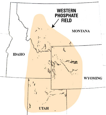 Map of the Western Phosphate Field