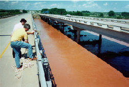 B. Photograph showing Red River near Burkburnett, Tex.