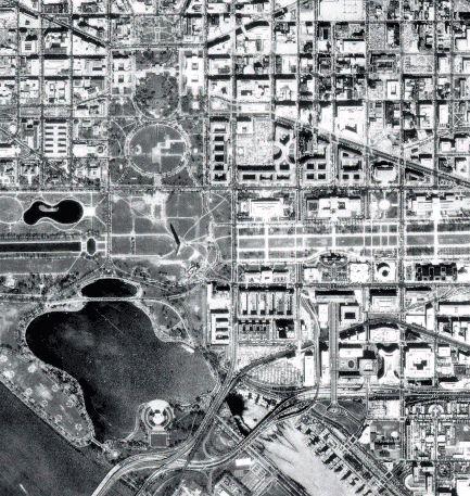 A black and white DOQ - photograph and map combined - Washington, D.C.