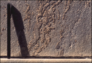 Erosion of calcite