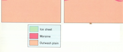 Figure 3. Moraines and heads of outwash plains on Martha's Vineyard, Nantucket, and Cape Cod mark positions of the ice front during retreat.