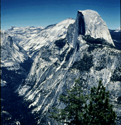 Half Dome as viewed from Glacier Point, Yosemite National Park, 