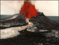 Kilauea erupts