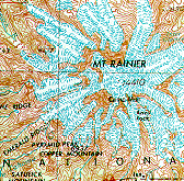 A section of a1:250,000 scale topographic map.