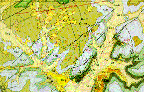 A map section of CasameroLake.