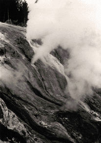 Photograph of Black Growler steam vents, Yellowstone National Park