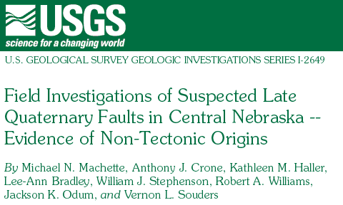 USGS-Publications I2649 - Field Investigations of Suspected Late Quaternary Faults in Central Nebraska--Evidence of Non-Tectonic Origins