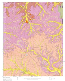 thumbnail image of the geologic map of the Winona quadrangle