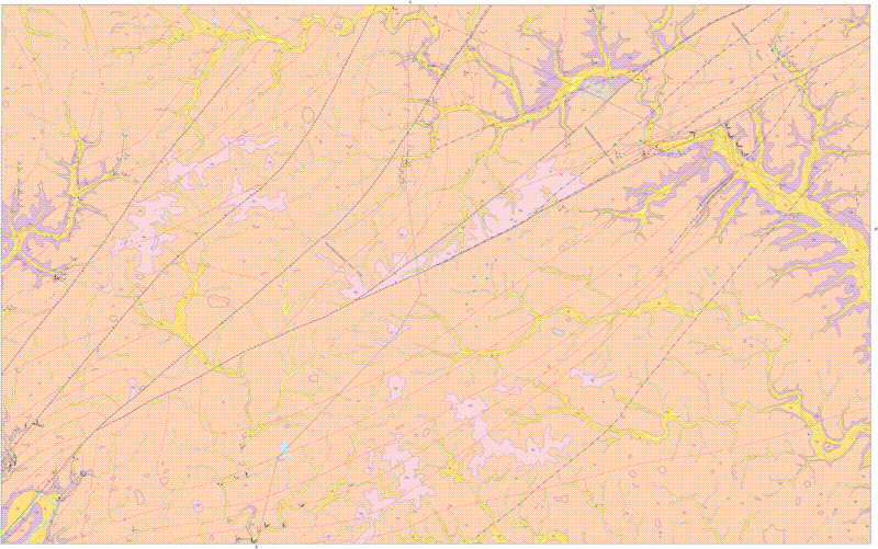 Thumbnail image of the geologic map of the Wilderness and Handy, Missouri quadrangles