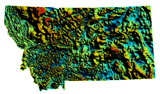 Montana Aeromagnetic Map