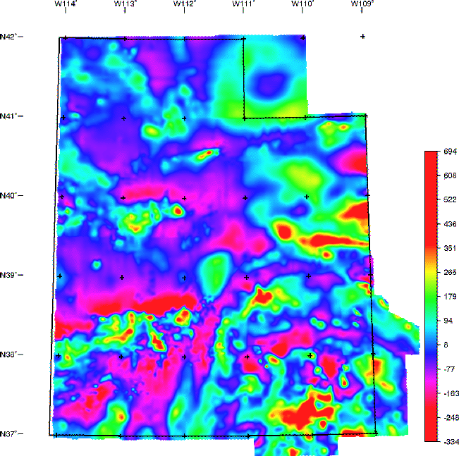 Utah Aeromagnetic Map
