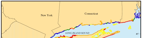 Figure 5. Map of the geomorphology variable for the New York to New Jersey region.
