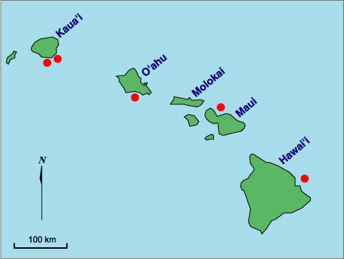 Location of Hawaiian ocean disposal sites