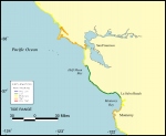 Figure 9. Map of the tide range variable for the San Francisco - Monterey region.