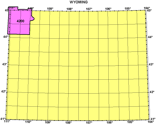 Wyoming Index Map