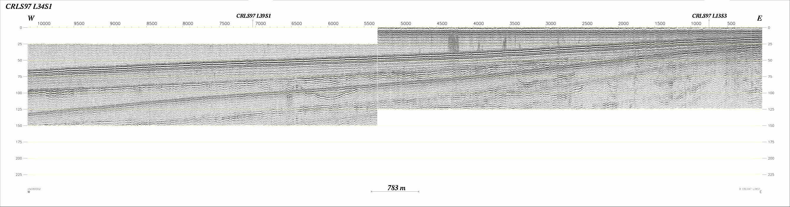 Seismic Reflection Profile Line No.: L34s1 (364830 bytes)