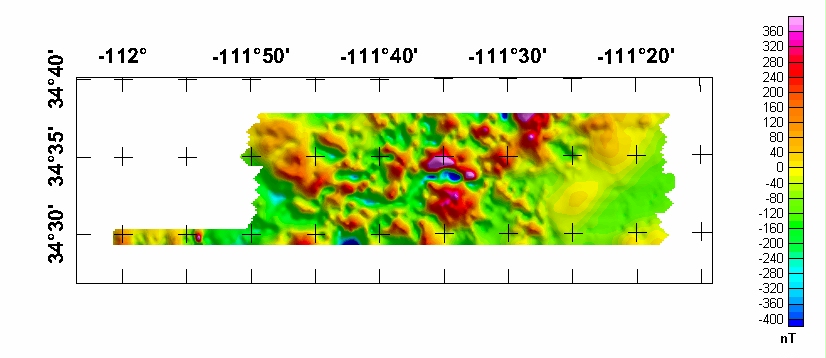 Arnold Mesa Aeromagnetic Map