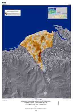 Map showing Observation and Photographic Sites in Drainages Affected by Debris Flows in the December, 1999 Storm in Coastal Venezuela 