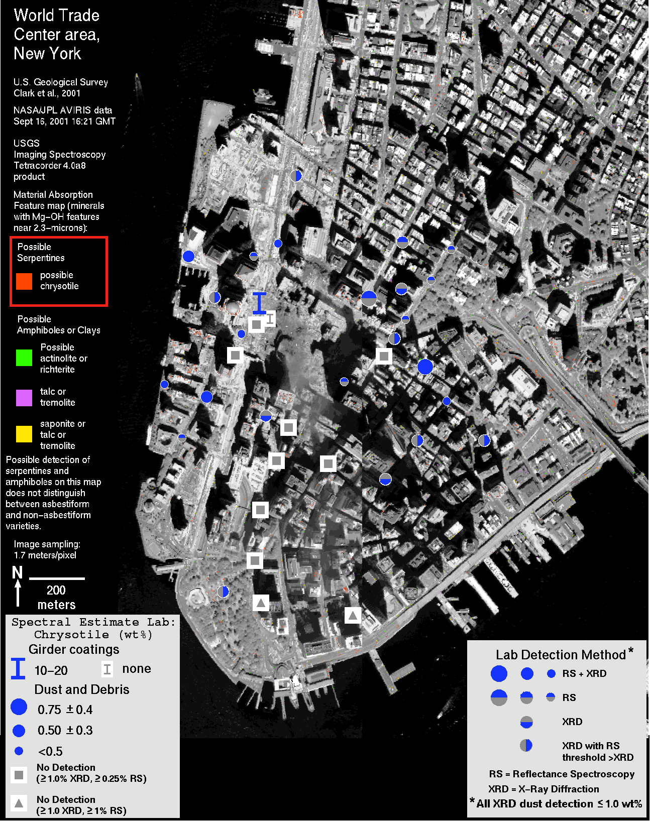 USGS Spectroscopy Lab World Trade Center USGS environmental assessment