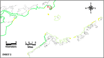 Map showing shoreline types of Pass manchac.