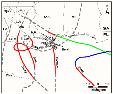Tropical Cyclones 1980 - 1989