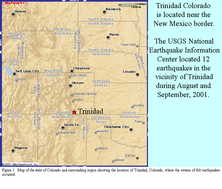 Map of the state of Colorado &