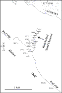 Vibracore station locations in Waikiki on the south coast, click for larger image